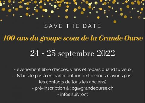 Save the date - 24 et 25 septembre 2022